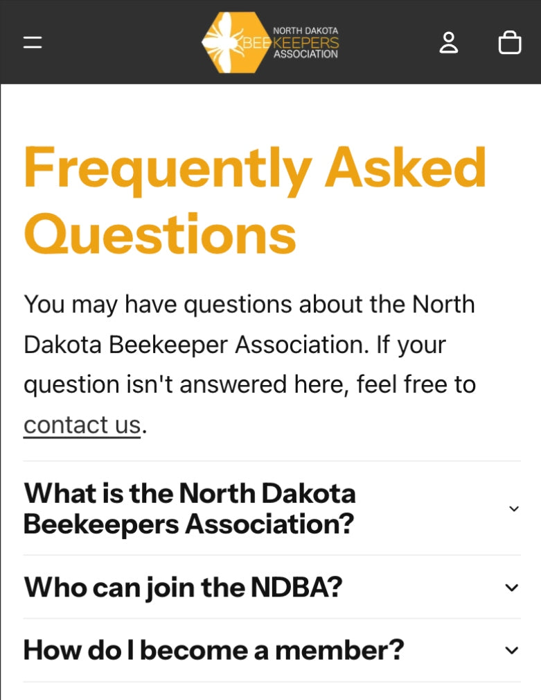 North Dakota Beekeeper Association FAQ